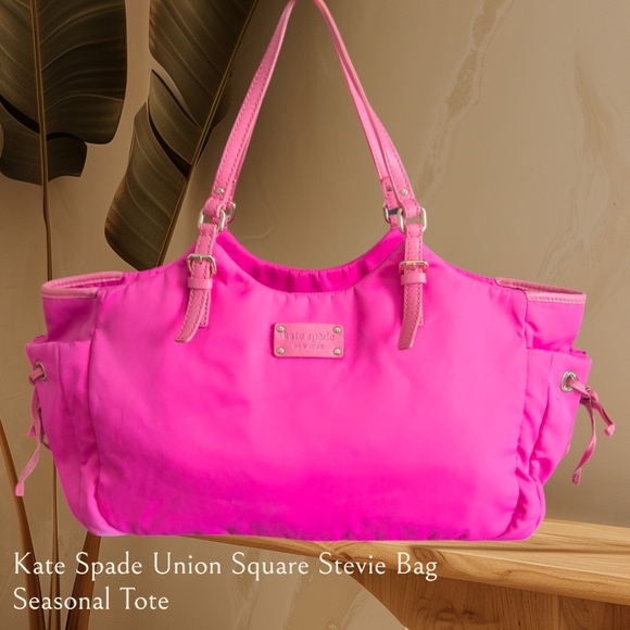 Kate Spade Pink Union Square Stevie Seasonal Tote Bag - Picture 10 of 13